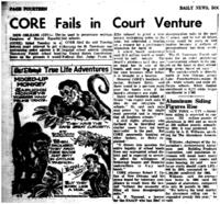 CORE Fails in Court Venture (4/7/65)