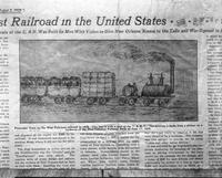 Passenger train, newspaper illustration