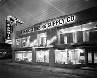 Farris Plumbing Supply Company at Night