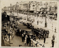 Post and Gatty in parade on Canal Street
