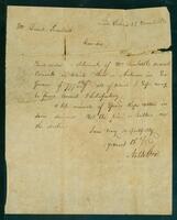 Letter from Nathaniel Cox to Daniel Turnbull, 1820 March 18