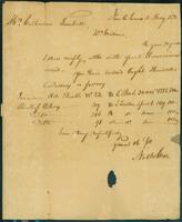 Letter from Nathaniel Cox to Catherine Turnbull, 1820 May 10
