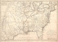 Carte de la Louisiane, Cours du Mississippi et Pais voisons