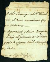 Fragmented documents from Baron de Carondelet, 1799