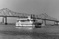 Steamboat Samuel Clemens on the Mississippi River