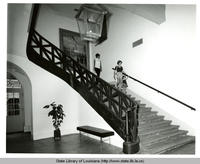 Stairway in the Cabildo in New Orleans Louisiana in the 1970s