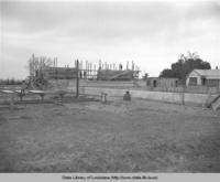 Construction of auditorium/gymnasium in Brusly Louisiana in 1937
