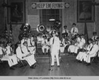 Police band at the American Legion Club for soldiers in New Orleans in 1942