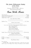 1962-02-14 Junior Philharmonic Society of New Orleans concert program