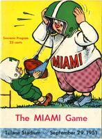 Tulane University Football Program-The Greenie; Miami vs. Tulane