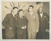 Jimmie Daniels, Joe Louis, and Two Unidentified Men
