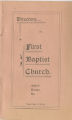 First Baptist Church Directory, 1900
