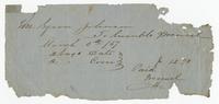 William T. Johnson and family papers. Legal and financial documents. Folder 01-23, 1867-1873.