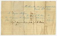 Adeleda Metoyer papers. Folder 01-01, 1831-1860.