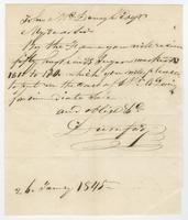 John McDonogh Papers. Correspondence with Andrew Durnford, 1845-1847.