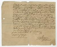 Charles-Pierre Lambert baptismal certificate, 1798 August 18.
