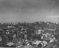 New Orleans, aerial view to northeast from Pontchartrain Hotel
