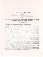 The Petition of the Louisiana Parishes of East and West Feliciana, East Baton Rouge, Livingston, St. Helena, Tangipahoa, Washington, and St. Tammany