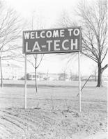 Louisiana Tech Welcome Sign