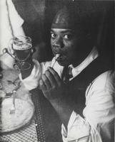 Louis Armstrong eating & drinking