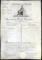 Napoleon Bonaparte commission, an 11 fructidor 30 [1803 Sept. 17]