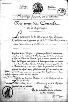 Denis duc de Decrès certificate, an 10 messidor 21 [1802 July 10].