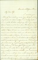 Letter from Edwin Benedict to Mary Benedict, 1863 January 19