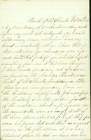 Letter from Edwin Benedict to Mary Benedict, 1863 February 14