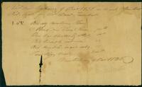 Note of Articles shipped by Steamboat Red River to Daniel Turnbull, 1820 December 9