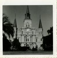 Façade of St. Louis Cathedral as seen from Jackson Square