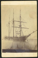 Mortar boat of Farragut's fleet. Baton Rouge La, 1863