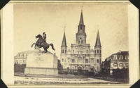022 - Statue of Andrew Jackson and St Louis Cathedral