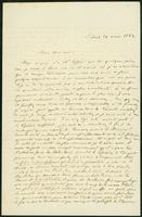 Eugène Dumez letter, 1864 March 24