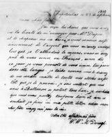 Washington W. McDonogh letter, 1810 Sept. 23