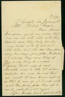 Gabriel Metoyer letter, 1890 Jan. 21