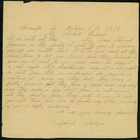 Gabriel Metoyer letter, 1893 Oct. 8