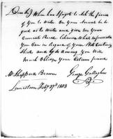George Gallagher letter, 1803 Feb. 27