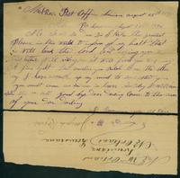 Joseph Roque letter, 1895 Aug. 28