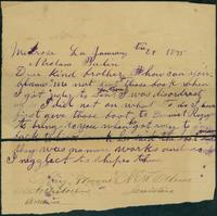 Mary Llorens letter, 1895 Jan. 24