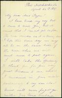 Mrs. D. Griffith letter, 1867 Apr. 24