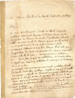 Bernardin de Saint-Pierre letter, an 3 brumaire 9 [1794 Oct. 30]