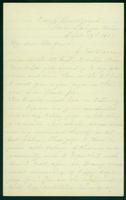 Letter from Francis F. Palms to Henrietta Lauzin, 1861 Sep. 19