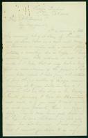 Letter from Francis Palms to Henrietta Lauzin, 1864 Feb. 15