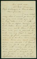 Letter from Francis palms to Henrietta Lauzin and Marie Allain, 1864 Jun. 30