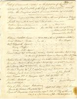 1827-11-03, List of documents in the possession of Samual P. Garrigues