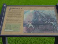 Sign for Battery 4 at Chalmette Battlefield, Jean Lafitte National Historical Park and Preserve