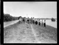 Group on levee