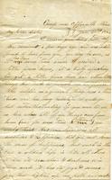 Letter from George Washington Bolton to Malvina Bolton January 26, 1863