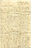 Letter from George Washington Bolton to Elisha Perryman Bolton and Eliza Burbridge Bolton June 8, 1862