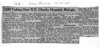 GSRI taking over N.O. Charity hospital, McLain: Covington lesilator hits growing reliance